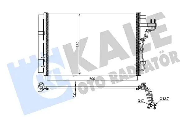 KALE 345470 | Klima Radyatörü Kia Soul 2014 1 6 GDI