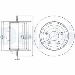DELPHI BG4157 | Fren Diski (Çiftli Paket) , Deliksiz