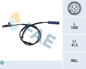FAE 78076 | ABS Sensörü Arka Bmw E39 96 04 824173