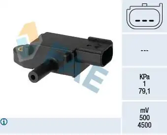 FAE 16148 | Egzoz Basınç Sensörü Fiesta 12 1 5 TDCI Courier 11 1 5 1 6 TDCI