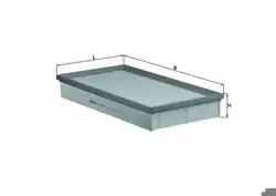 MAHLE LX2024 | Hava Filtresi VW Touareg 3.0/3.2/3.6/4.2 Audi Q7 Porsche Cayenne 3.0/3.6