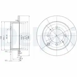 DELPHI BG3400 | Fren Diski (Çiftli Paket) , Deliksiz