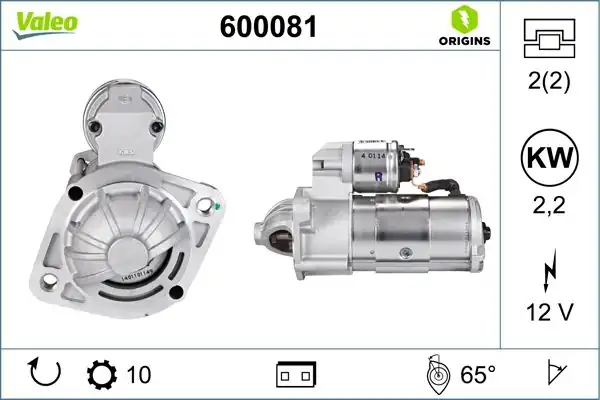 Valeo 600081 Marş Motoru Hyundai H1 Kia Pregıo L200 Pajero 2 5d TD 00 06