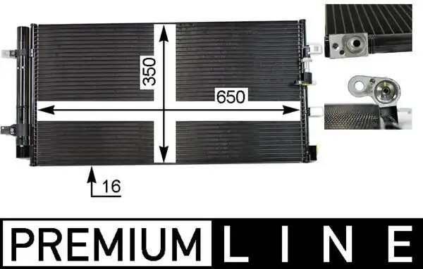 MAHLE AC738000P | Klima Radyatörü A4 A5 A6 A7 Q5 08 18