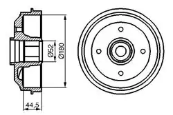 BOSCH 0986477113 | Arka Fren Kampanası P309 P306 Xsara Zx Xsara 1.4I / 1.6I / 1.8I / 1.9 Abssız | 2 Adet