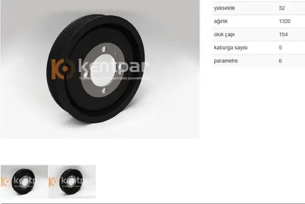 KENTPAR 194 | Krank Kasnağı Astra H J Corsa D 1 7 CDTI 07 Z17dtj Z17dtr A17dtj A17dtr