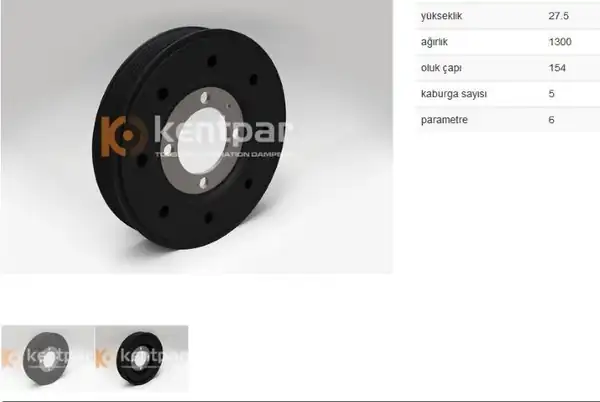 KENTPAR 193 | Krank Kasnağı Astra G H Combo Corsa C 1 7 CDTI 03 Z17dtl Z17dth