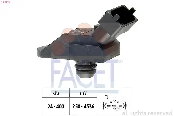 FACET 103115 | Basınç Sensörü Bmw E46 E39 30d 99 X5 3 0d 01 1891030