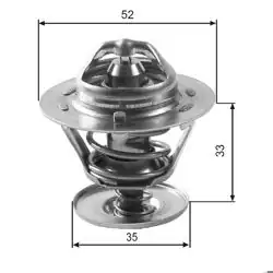 GATES TH12588G1 | Termostat Ford Fiesta Focus Mondeo 88D