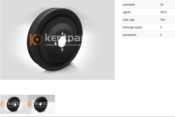 KENTPAR 192 | Krank Kasnağı Vectra C Astra H 1 9 CDTI 04 Z19dtj Z19dth