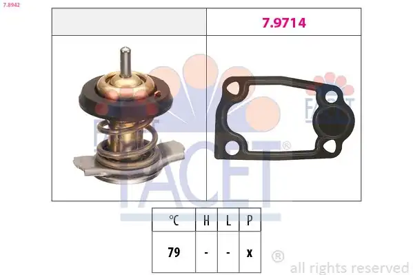 FACET 78942 | Termostat Citroen Jumper Fiat Ducato Peugeot Boxer 06 1891089