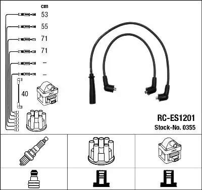 NGK 0355 | Buji Kablosu Suzuki Alto 1 0 Ef10 Sh410 Ha12 Ha23 1 Adet