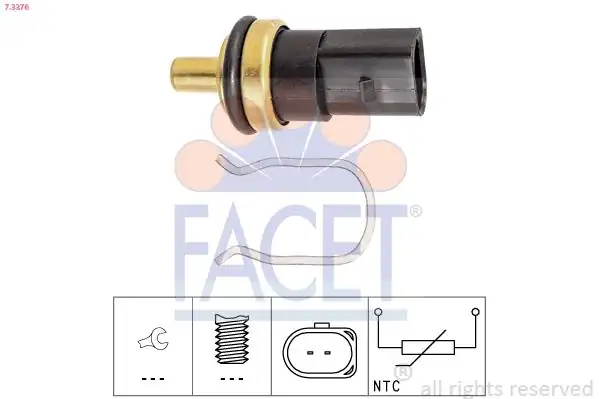 FACET 73376 | Hararet Müşürü Audi A3 A4 Q7 Seat Leon Skoda Fabia Octavia Volkswagen Passat 00 10