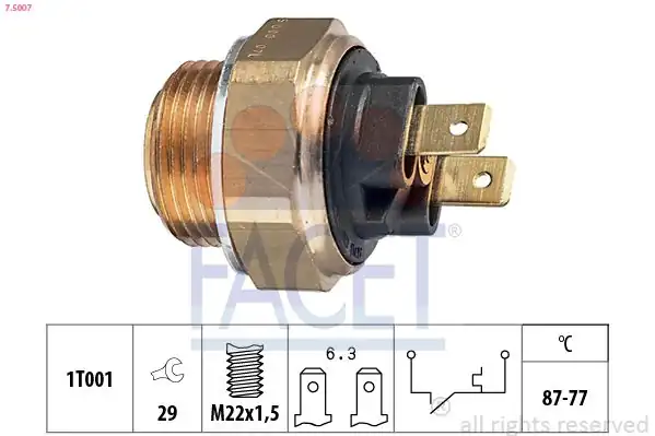 FACET 75007 | Fan Müşürü Renault R9 R11 87 92 82c