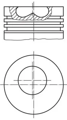 MAHLE 0090701 | Motor Piston Segman 93 00mm 0 40 Master 2 5 TD 89 98 4 Adet