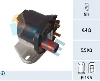 FAE 80460 | Ateşleme Bobini 190 W201 89 93 C124 87 92 W124 85 92 W140 93 98 W126 85 91 W463 90 97
