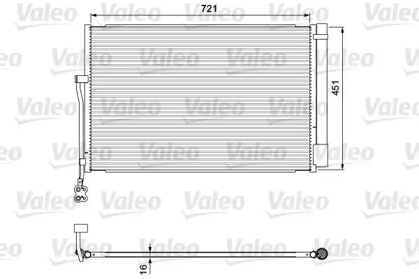Valeo 814379 Kondenser VW Touareg 2010