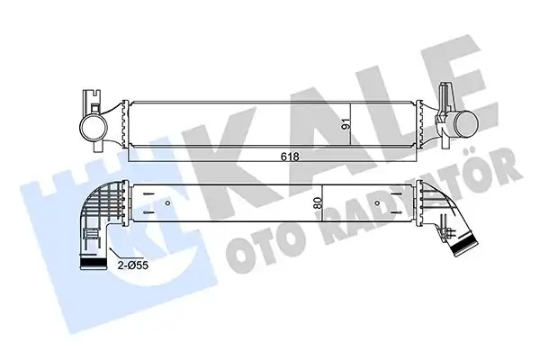 Kale Radyatör 344785 Turbo Radyatörü İntercooler VW Polo 10 18 Audi A1 11 18 Seat Ibiza 16 17 Skoda Fabia 11 15