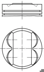MAHLE 011PI00113000 | Motor Piston + Segman Komple (Std) Opel – Chevrolet 1.2 – A12xer | 4 Adet