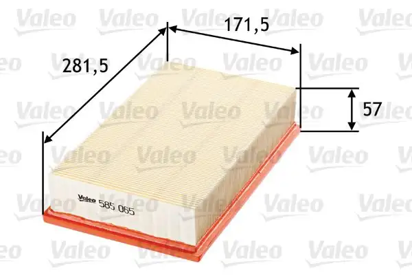 Valeo 585065 Hava Filtre Ford Focus 1 8 2 0 Duratorq 03 Volvo S40 V50 C30 C70 04 07 D4204t T2