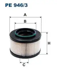FILTRON PE946-3 | Yakıt Filtresi Chrysler Voyager III 2.5 Crd , Mercedes G-Class W461 W463 01 -