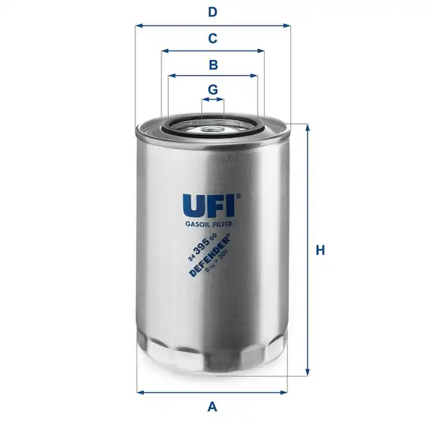 Ufi Filtre 24 395 00 Mazot Filtresi Iveco Eurotrakker Mp190 Mp720 Arası Stralis 260s 43 440s 48 Eurostar 190 260 440 Fo