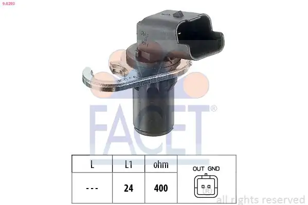 FACET 9-0293 | Motor Devir Sensörü Partner II Berlingo II 2 0 Hdi 03 08 206 Gtı 308 407 406 Ym C5 C4 307 2 0 16v
