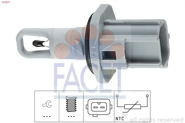 FACET 10-4017 | Hava Filtre Sıcaklık Sensörü Connect 02 13 1 8 TDCI Fiesta 1 4 1 6 95 02 Mondeo 2 0 16v 92 00 Mazda İ 852983