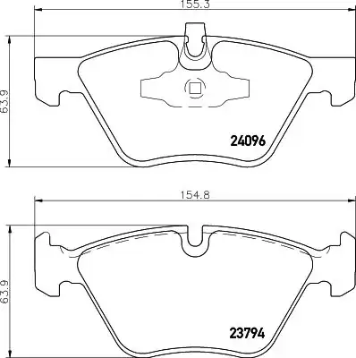 Hella Pagid 8db355011 941 Fren Balatası Ön Bmw E90 E91 E92 E93 E60 320i
