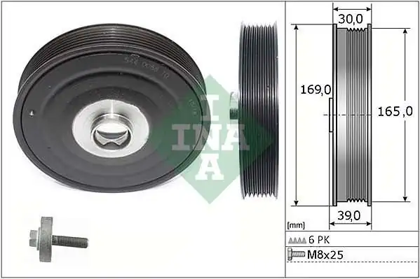 İna 544008820 Krank Kasnağı Logan II Megane II III Scenic II Nissan Primera 1 9 dCi F9q