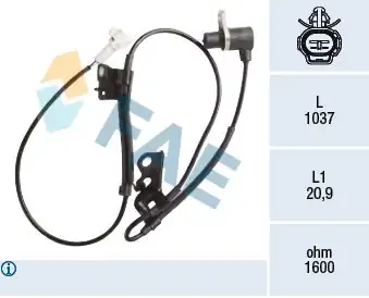 FAE 78418 | ABS Sensörü Ön Sol Avensis 03 08 Corolla 02 07 824196