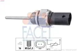 FACET 22.0257 | Egzoz Gazı Sıcaklık Sensörü Arteon Caddy Crafter Golf VIII Passat Tiguan Touareg T-Roc A1 A3 A4 A5 A6 A7 A8