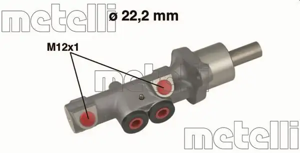 METELLİ 05-0534 | Fren Ana Merkez 22 20mm Deliksiz VW Golf A3 Leon Octavia Superb