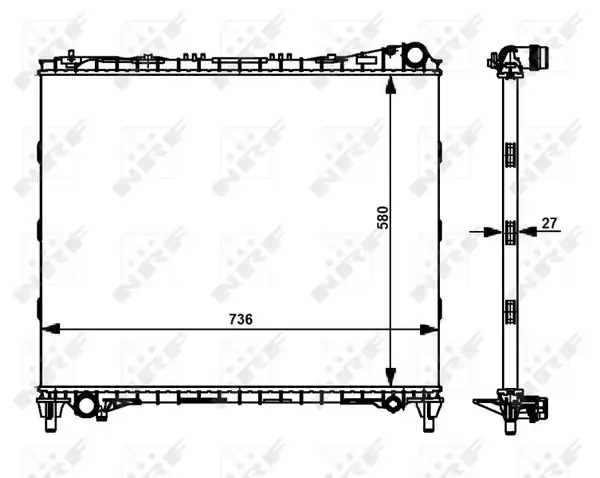 NRF 59174 | Motor Su Radyatörü Land Rover Discovery V Range Rover IV Sport II 3 0 5 0 12 18