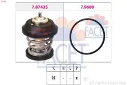FACET 7.8743 | Termostat 95°C Golf V VI Jetta Passat Tiguan A3 A4 A5 Leon Toledo Octavia 1.8 2.0