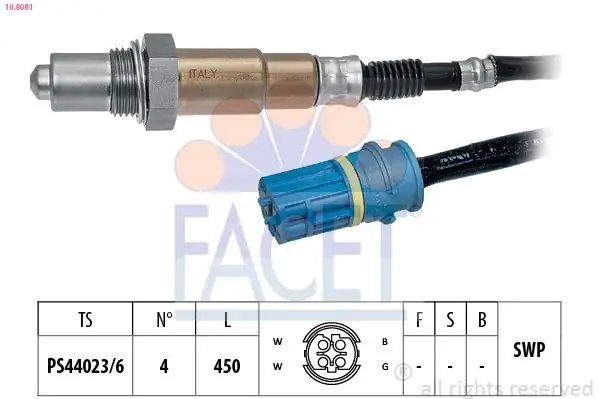 FACET 10-8081 | Oksijen Sensörü N 45 46 E 83 85 87 90 91