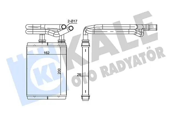 KALE 352515 | Kalorifer Radyatörü Honda Civic Es 1 4 1 6 01 06 HB