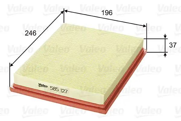 Valeo 585127 Hava Filtresi Fiat Palio 1 2 1 7 TD Siena