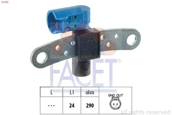 FACET 9-0540 | Krank Mili Sensörü Eksantrik Logan Sandero Clio II III Thalia Kangoo Megane İ Scenic İ 1 2 1 4 1 5d