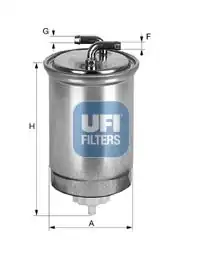 UFI 24-435-00 | Yakıt Filtresi Honda Accord VII 2 0 İ Ctdı 04 Civic VII HB 1 7ctdi 1 8 01 05