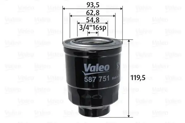 Valeo 587751 Filtre Mazot Toyota Corolla 07 11 Auris 07 11 1 4 D4d Avensis 07 Rav 4 12 Honda Cr V 06 07 2 2d