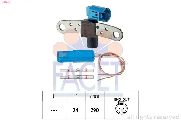 FACET 9-0543K | Krank Mili Eksantrik Sensörü Duster Logan Arena Kubistar Clio Kangoo Laguna Logan Megane Scenic Tha