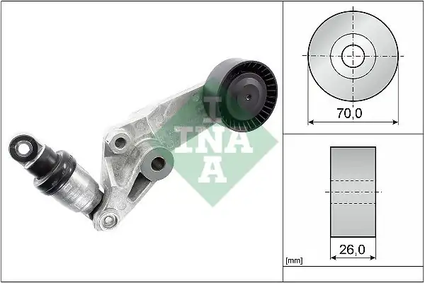 İna 534001610 Alternatör V Kayış Gergi Rulmanı Komple Toyota Corolla 1 4 1 6 Vvt-I 2002 2007 Avensis 1 6 1 8 2000 2008