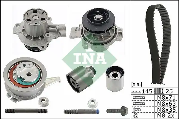 INA 530069931 | Triger Seti Su Pompalı A1 A3 A4 A5 A6 Q3 Q5 Tt Arona Ateca Ibiza Leon Toledo Karoq Kodiaq Octavia Su