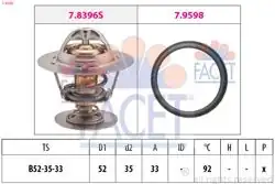 FACET 7.8396 | Termostat (92°) Connect T12 T15 Escort IV-VII Focus Fiesta Mondeo 1.8/2.0 16V 92-14