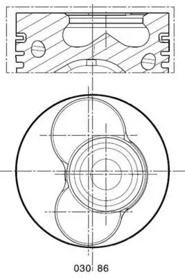 MAHLE 0308602 | Piston Segman Komple 050 1 2 Sil. VW Golf 02 06 2 Adet