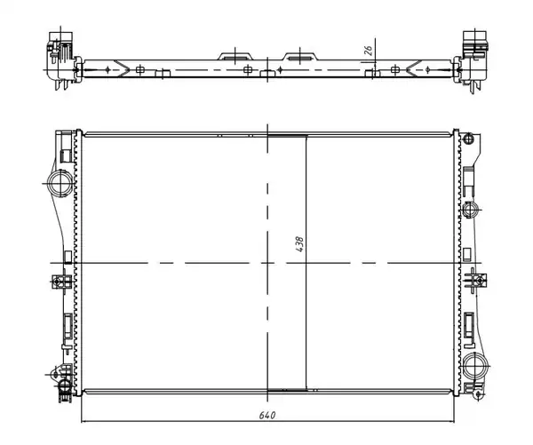 NRF 50040 | Motor Su Radyatörü W205 C205 A205 S205 W213 C238 A238 S213 14