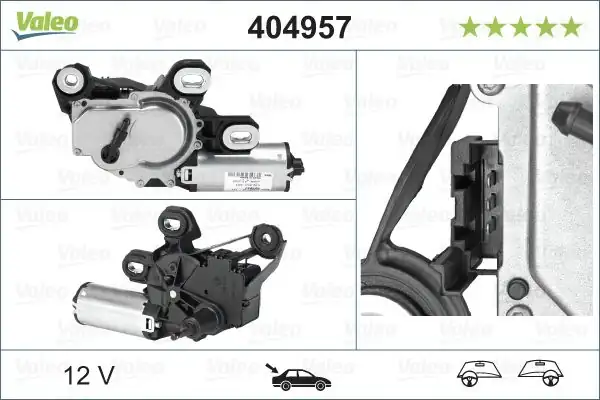Valeo 404957 Silecek Motoru Mercedes Viano W639 2007 Vito W639 2003 Sol Arka