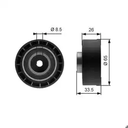 GATES T39057 | V Kayış Gergi Rulmanı (Rover: 200 400 45 1.4 1.6 1.8)