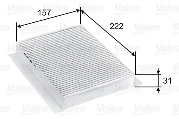 Valeo 715809 Kabin Filtresi Fiat 500l 0 9 1 3d 1 4 1 6d Multijet 2012